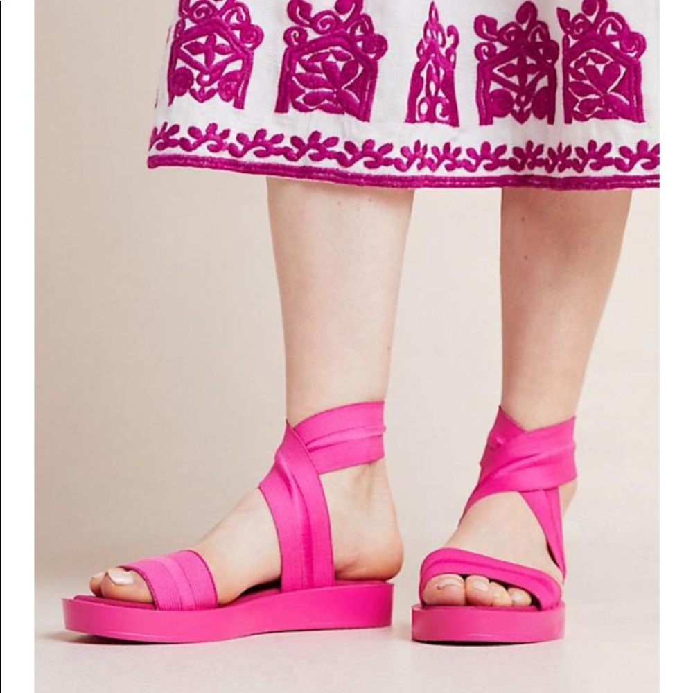 Anthropologie Fig Elastic Sandals